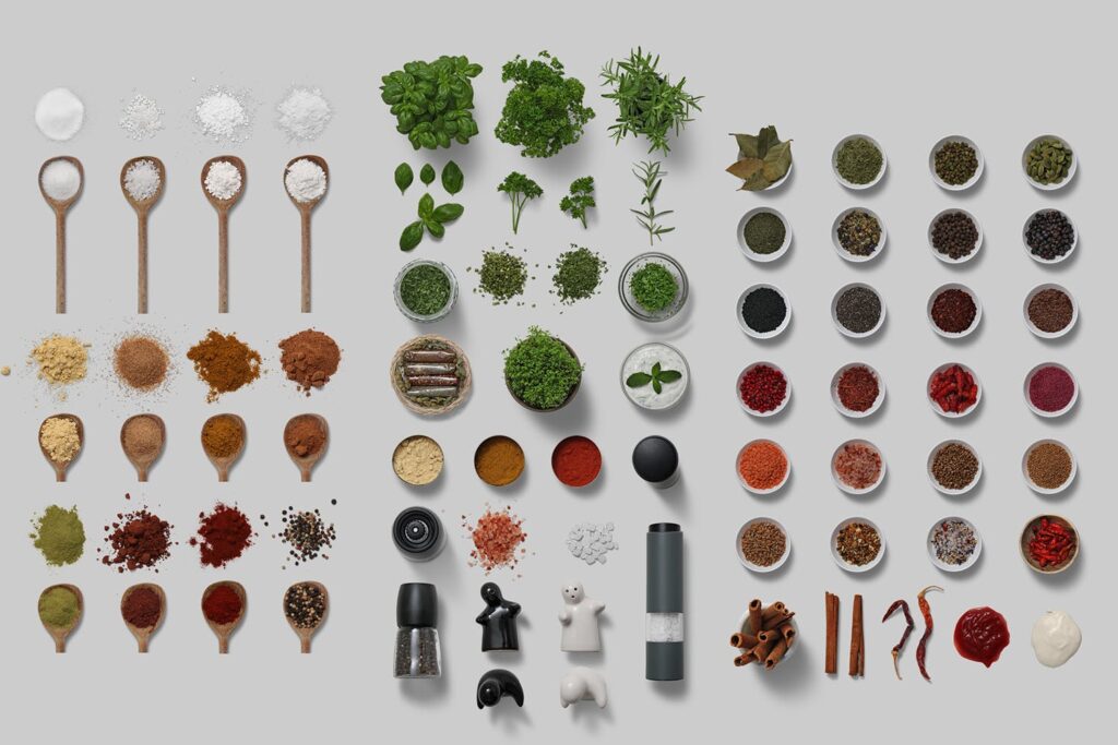 厨房调味五谷杂粮品牌VI场景素材下载Kitchen Scene Gen Herbs Spices插图1