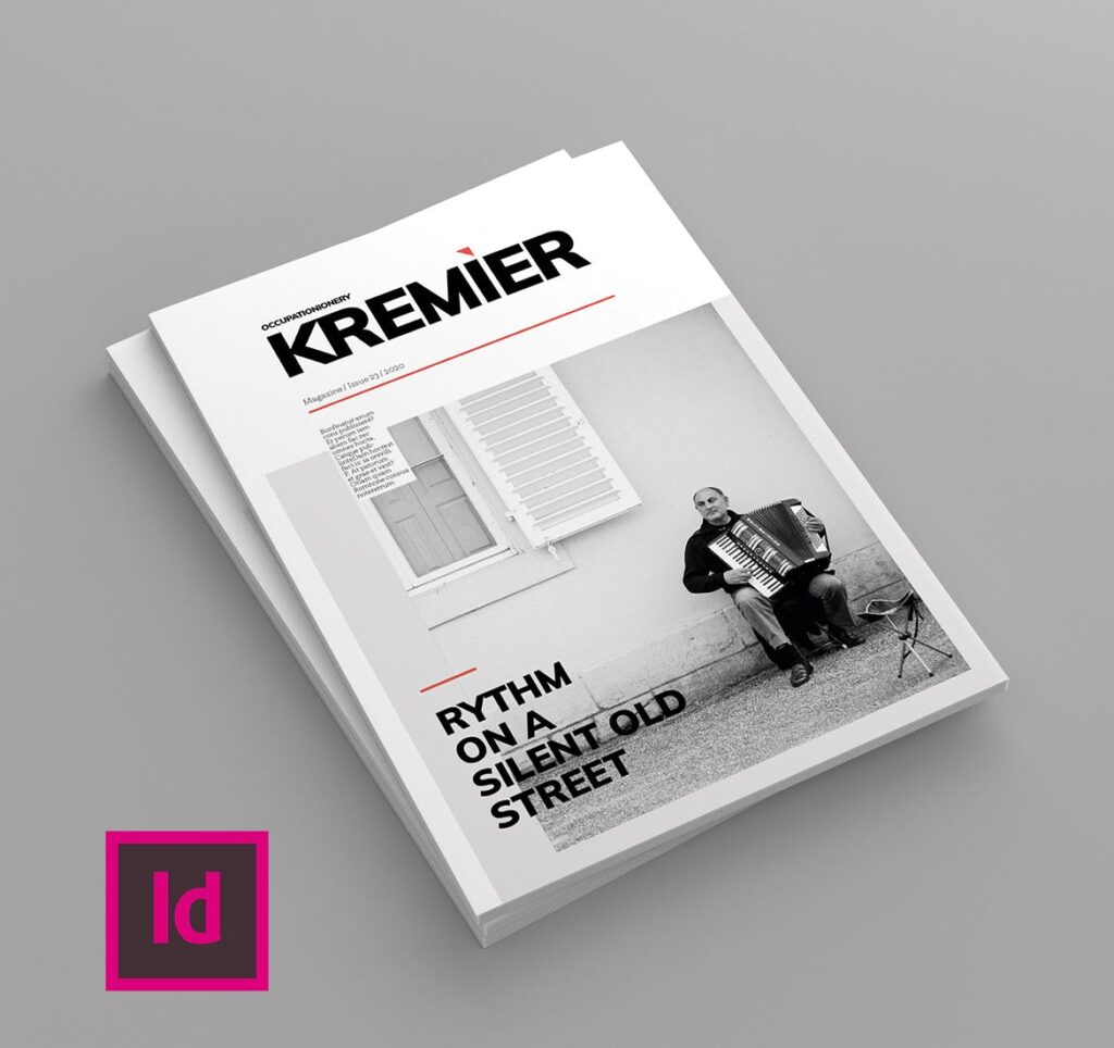 创意时尚潮流杂志模板Kremier Magazine Template插图1