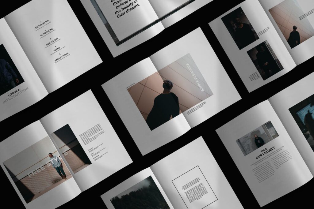 品牌工作室介绍/简介画册模板Minimal Brochure Template RRAUB4插图6