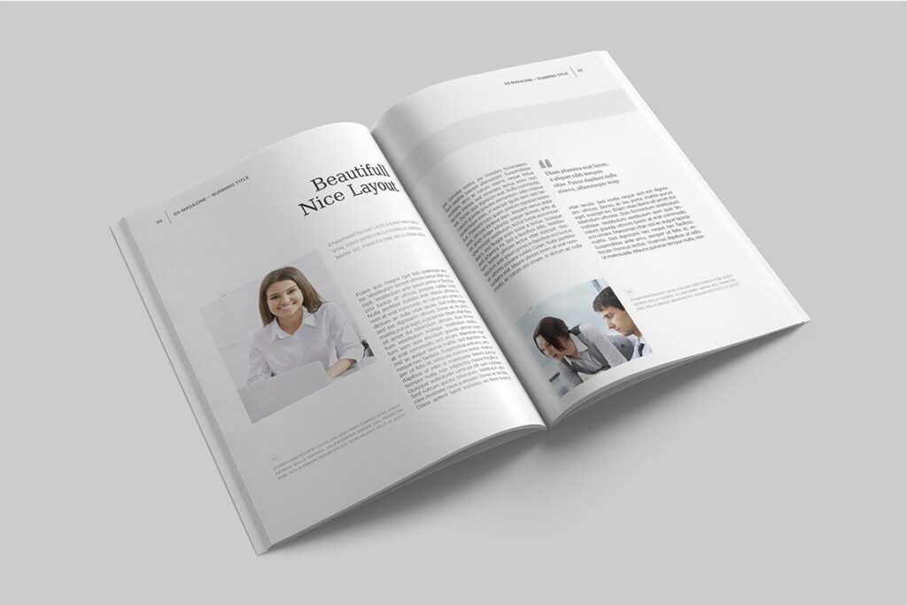企业商务多用途/企业规划手册模板Magazine Template插图1