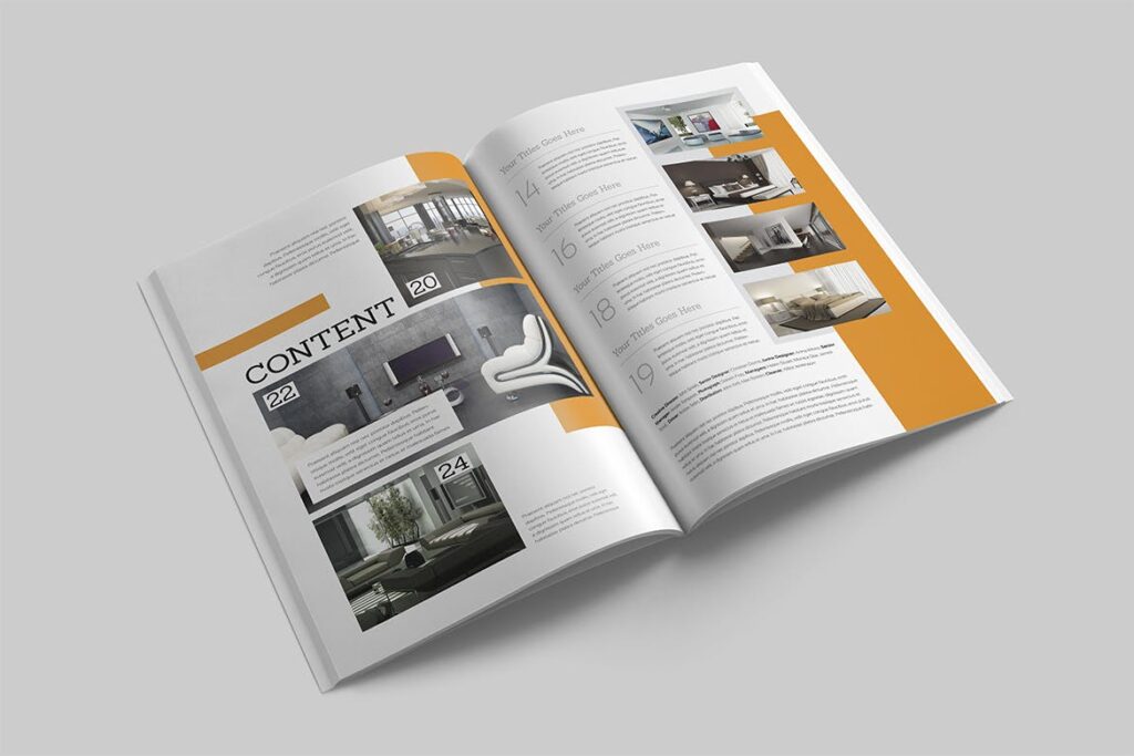 建筑类/生活空间规划画册素材模板下载Magazine Template插图1