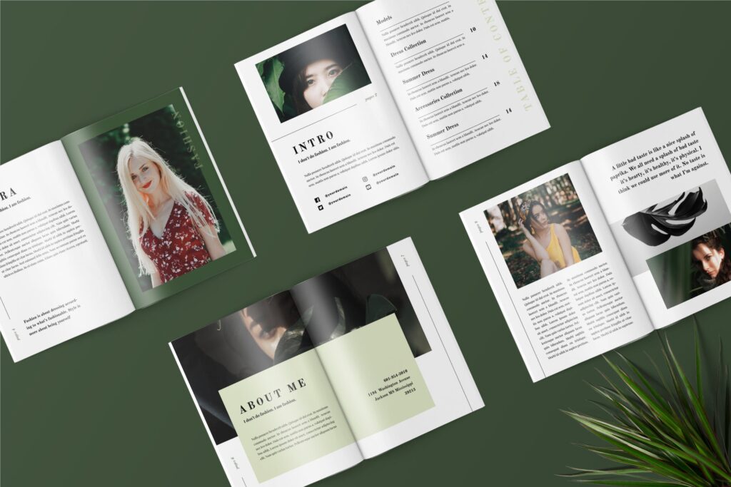 创意时尚潮流行业杂志模版Nefra Fashion Lookbook Catalogue插图1
