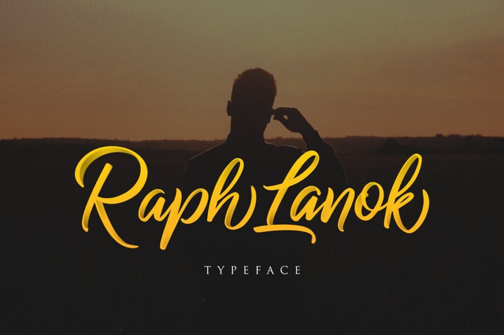 品牌包装宣传字体下载Raph Lanok Typeface