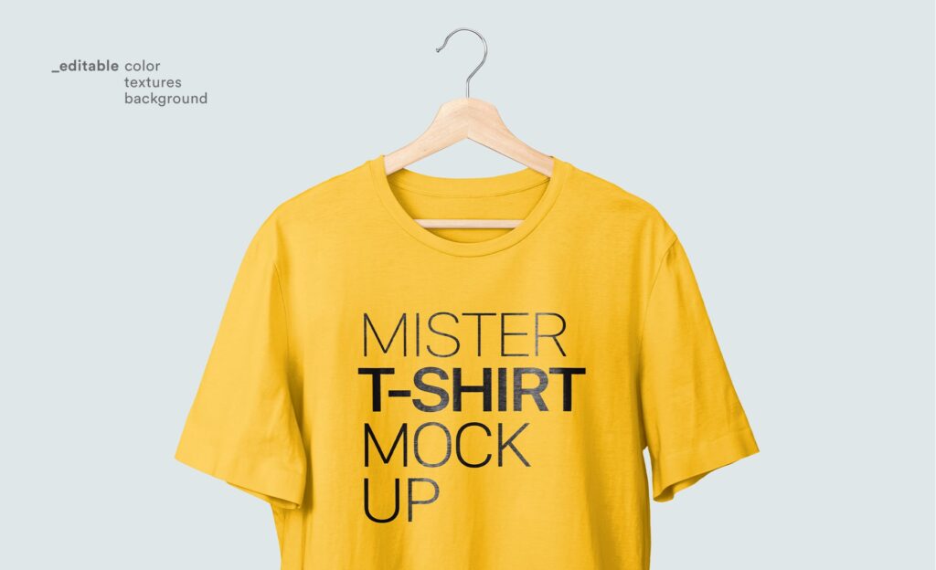 简约文化衫T恤模型样机效果图Tshirt Mockup 3L57NH2插图1