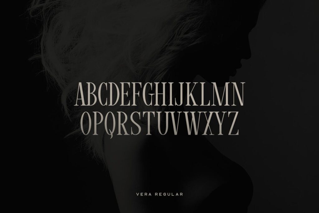 高端奢侈品牌/香水品牌包装字体下载Vera Typeface插图1
