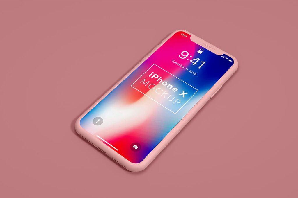 UI作品iphonex设备样机下载iPhoneX Mockup Clay 3D GRMWWK插图1