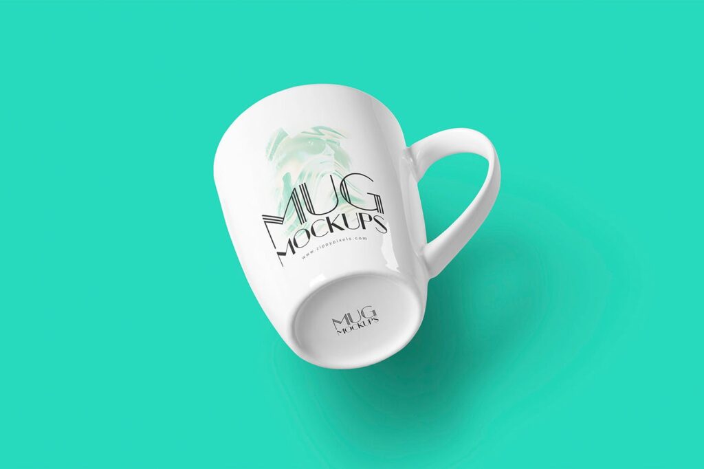 文艺马克杯子模型样机效果图3 Ceramic Mug Mockups插图2