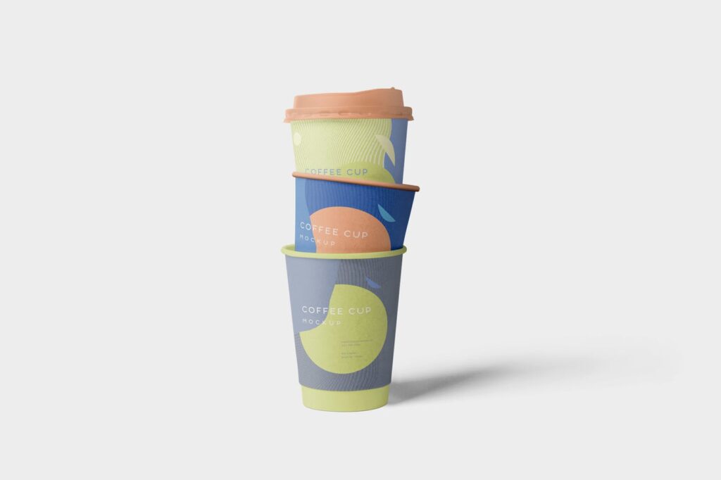 热饮文艺咖啡纸杯样机模型素材下载4 Awesome Coffee Cup Mockups插图2