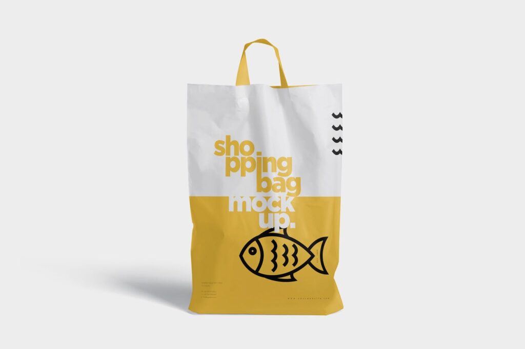 文艺简约设计购物手提袋样机模型素材下载5 Beautiful Shopping Bag Mockups插图2