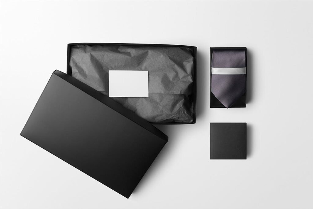 高端定制领带定制盒包装模型样机素材下载Box Packaging Mockups Vol3插图2