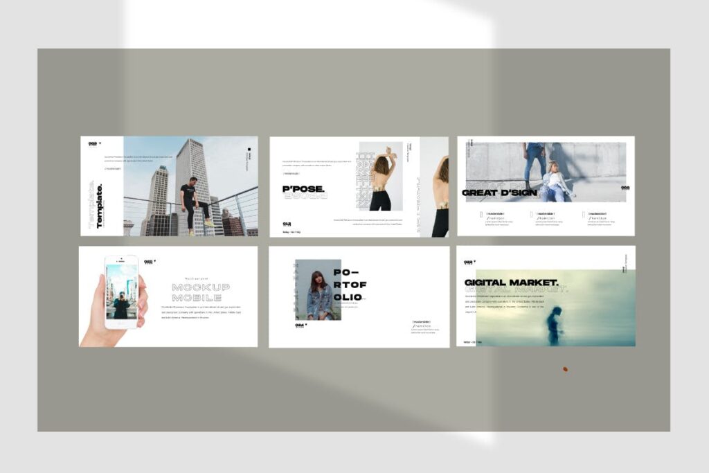 创意多用途时尚品牌宣讲模板设计谷歌幻灯片模板HAMILTON Google Slide Business Corporate插图2