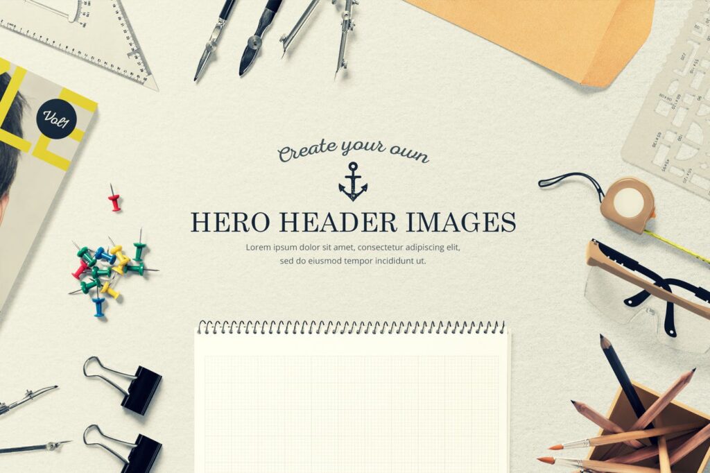 建筑行业品牌VI模型样机素材下载Hero Header Mockups Scene Generator插图2