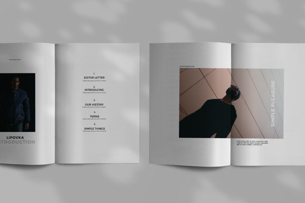 品牌工作室介绍/简介画册模板Minimal Brochure Template RRAUB4插图7