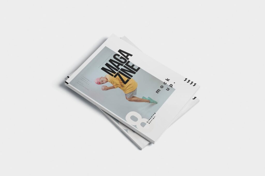 企业A4宣传画册杂志简洁版式模板素材下载Magazine Design Mockups BMJCPFW插图2