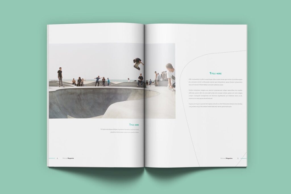 摄影时装设计或简约设计版式画册杂志模板素材下载Minimal Magazine VLGG9T插图2