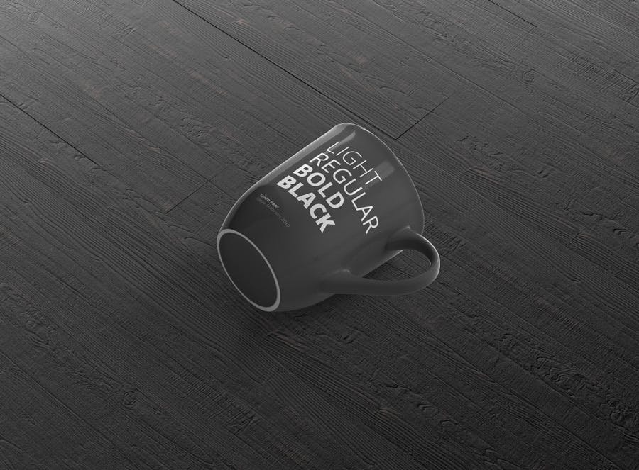 文艺马克杯子模型样机素材Mug Mockup Rounded 8HJQMU插图1