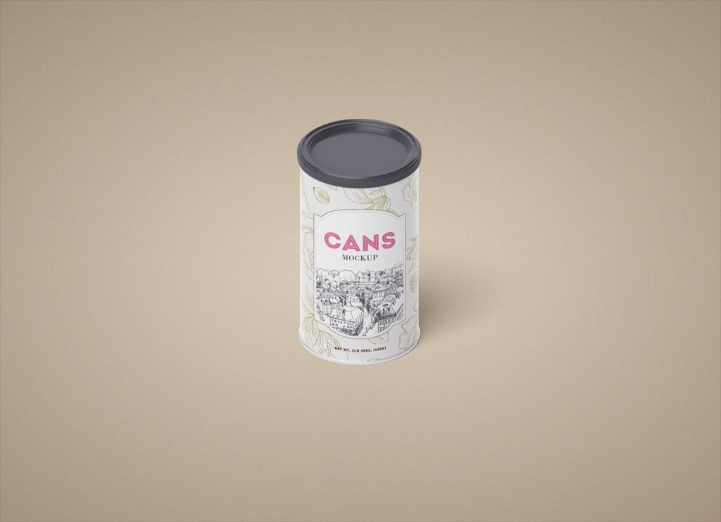 古典山水风高端茶叶包装/罐模型样机素材下载Packaging Cans Mockup XND5GR插图2