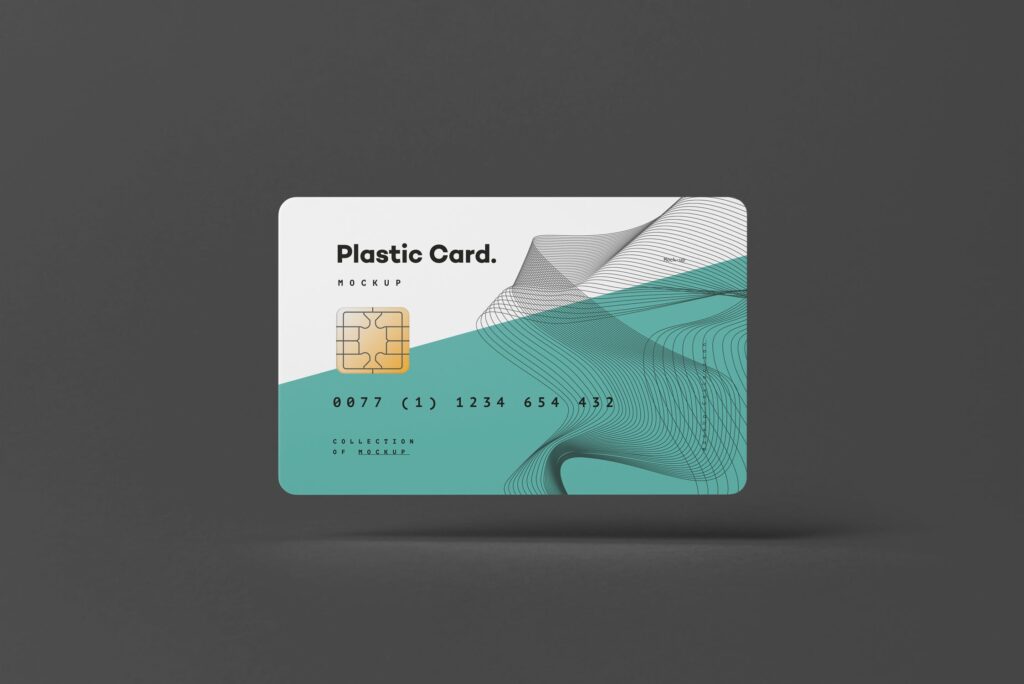 精致塑料卡/信用卡模型样机素材下载Plastic Card Mockup JHQBYL插图2