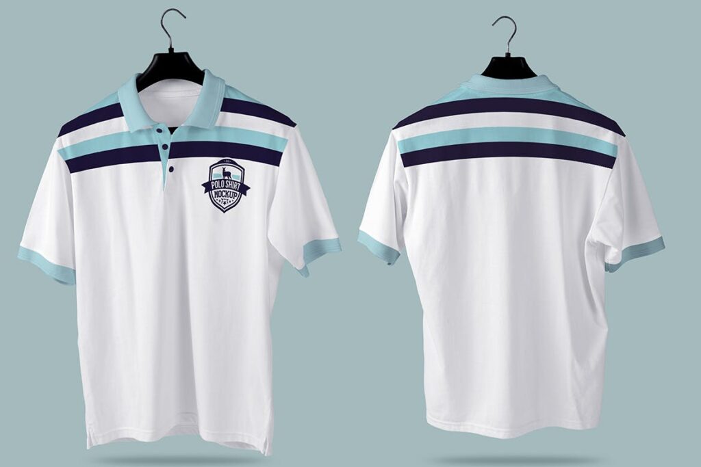 高端男士Polo衫模型场景样机效果图Polo T Shirt Design Mockups插图2