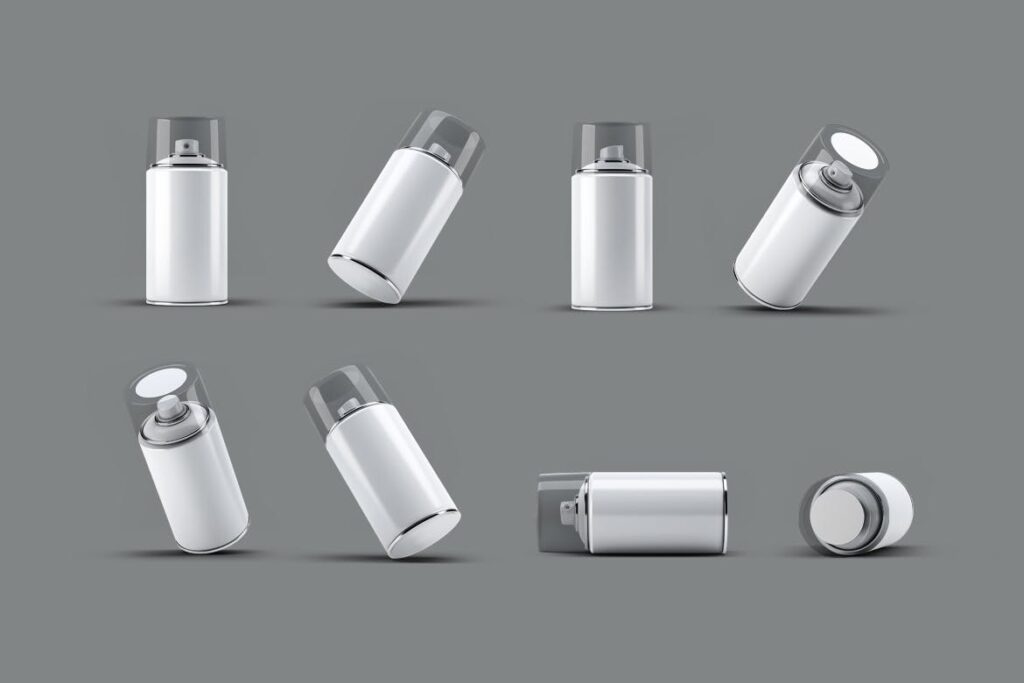 高级喷雾罐喷漆模型样机素材下载Spray Can MockUp v2插图2