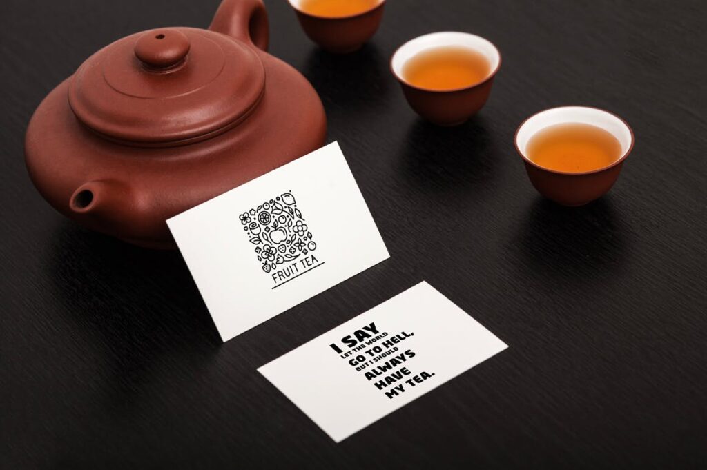 茶文化品牌样机模型效果Tea Stationery MockUp插图2
