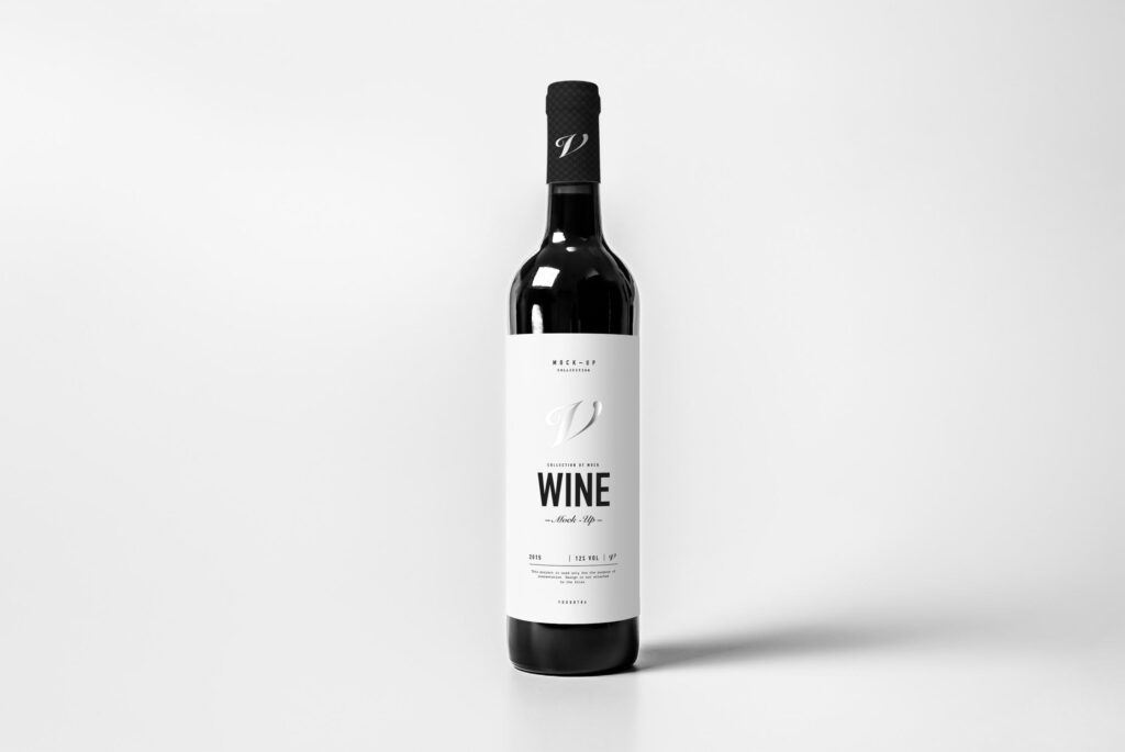 白葡萄酒/高端红酒/葡萄酒模型样机效果图Wine Mockup GC6MXD插图2