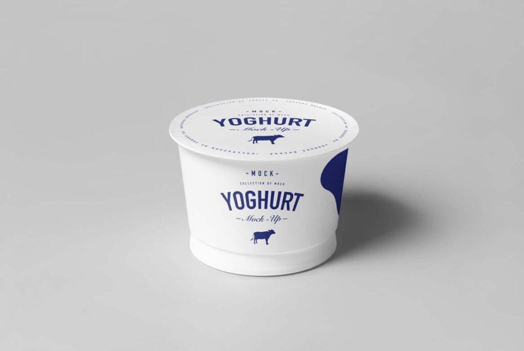 酸奶塑料杯包装杯模型样机素材下载Yoghurt Cup Mockup 3插图2