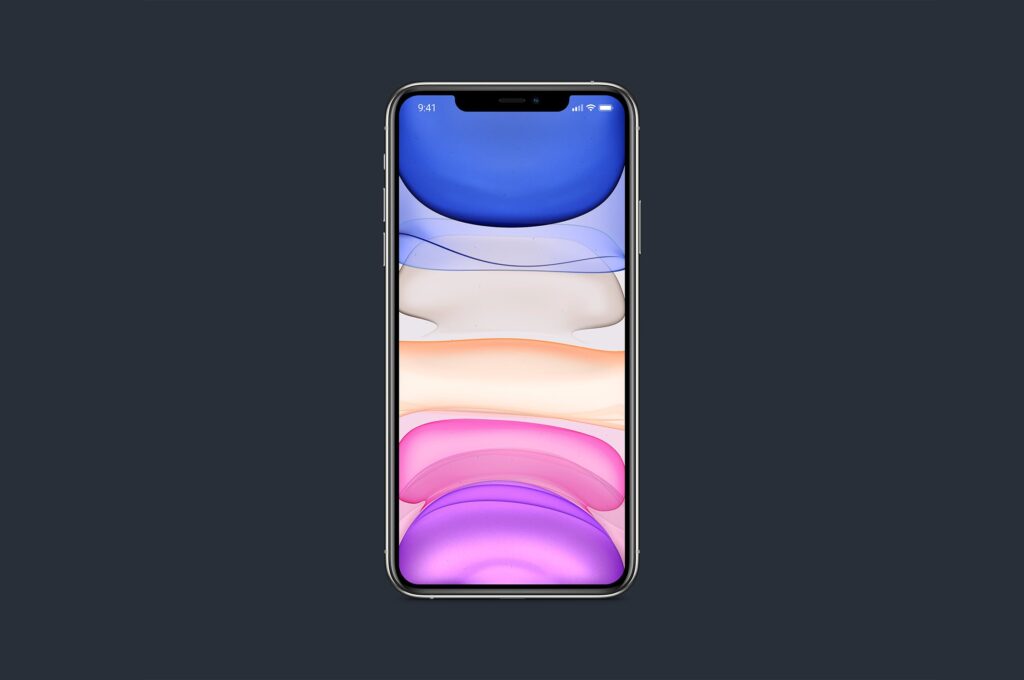 全新的iPhone 11 Pro Max样机模型展示效果图iPhone 11 Pro Max Mockup WQNJ9BU插图2