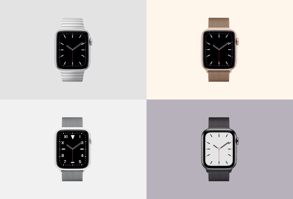 苹果手表系列5展示效果图样机模型下载Apple Watch Mockup Series 5插图3