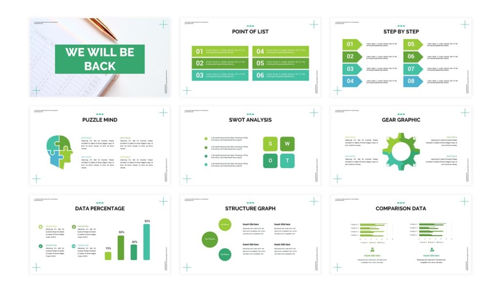 市场活动策划提案PPT幻灯片模板素材Powerpoint模板Calendar Business Powerpoint Template插图3