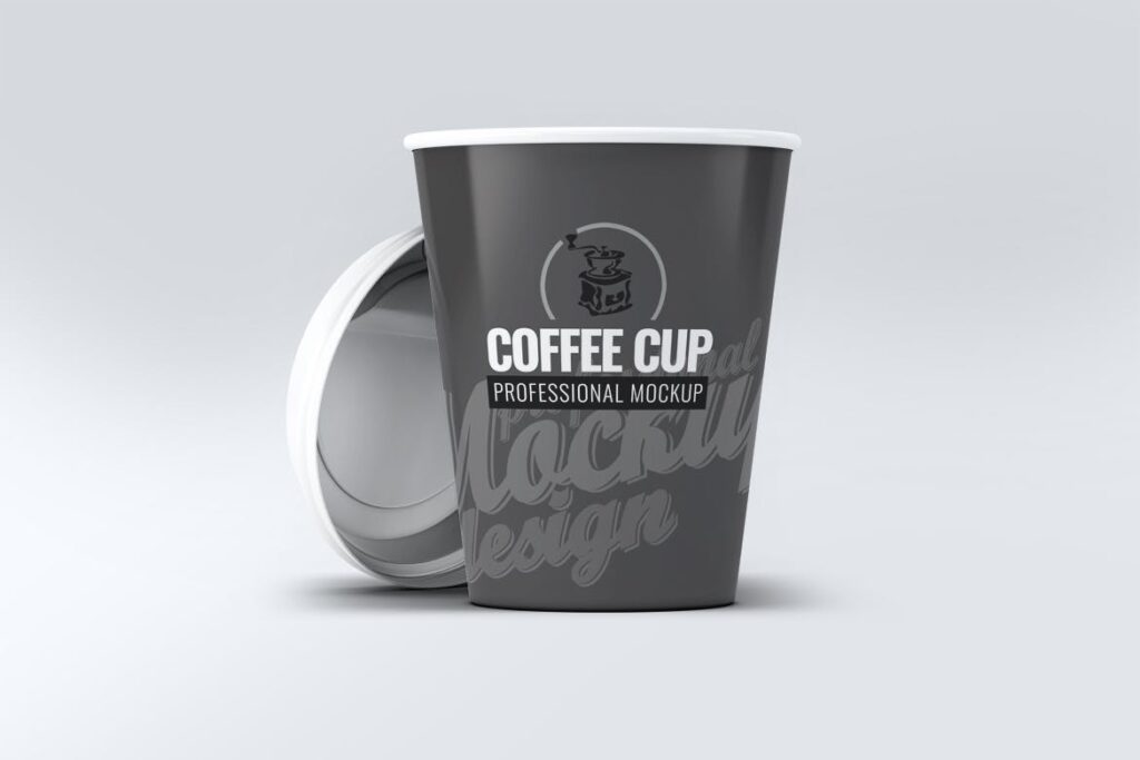 热饮咖啡杯模型多角度模型样机效果图Coffee Cup MockUp V1 AH429L7插图3