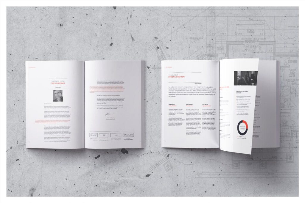 公司动态展示商业手册优雅简洁画册杂志模板Company Profile 001插图2
