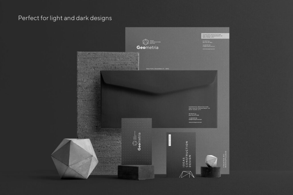 轻奢风高端品牌VI样机模型效果图Geometria Branding Mockup Vol2插图3