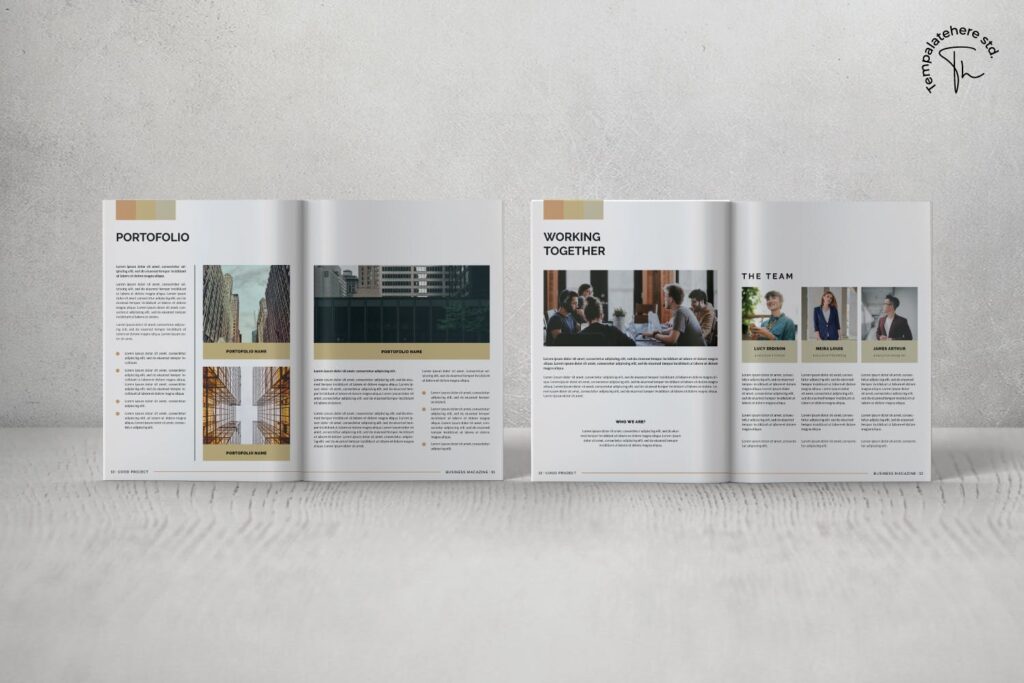 企业项目商业企划书杂志模板素材Good Project Business Magazine Template插图3