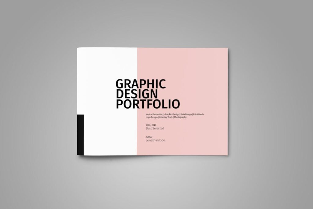 设计师工作产品/室内设计/家居设计展示画册模版Graphic Design Portfolio Template插图3