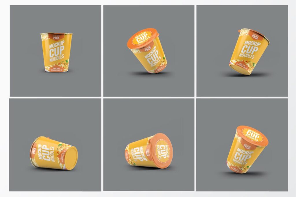 简约速食真空包装模型样机素材下载Instant Food Packages MockUp Bundle插图3