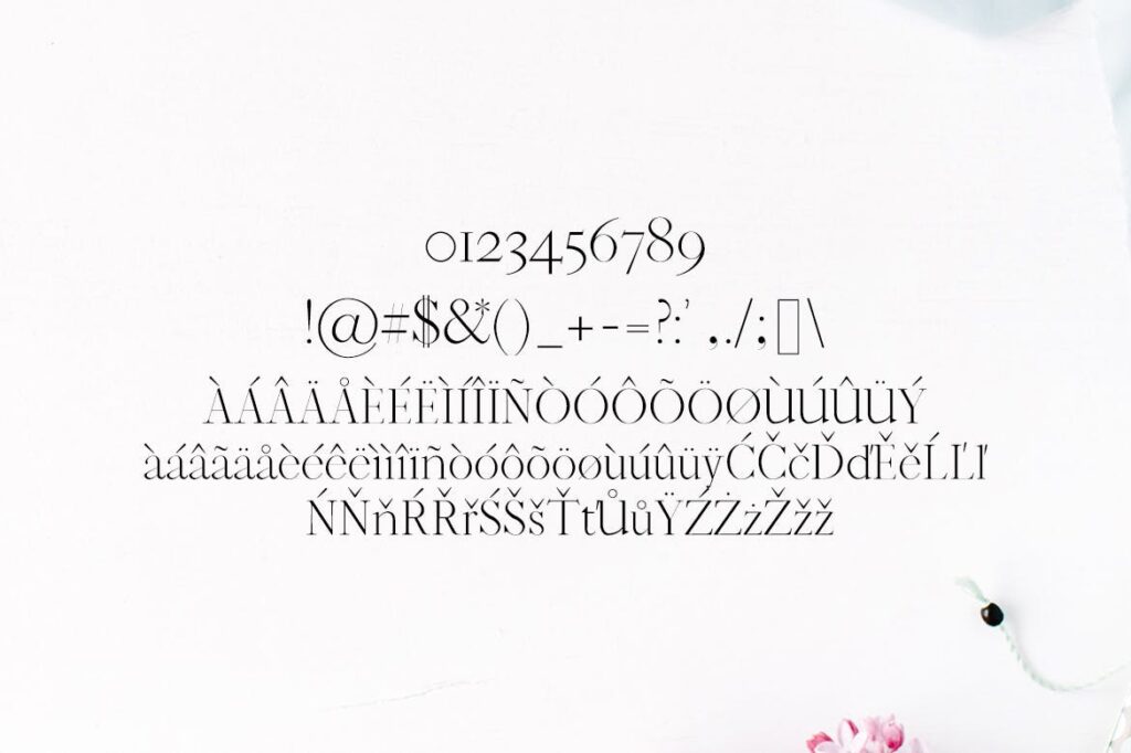 文艺花卉装饰英文衬线字体/标志及网页布局字体下载Jaavon Serif Font Family插图3