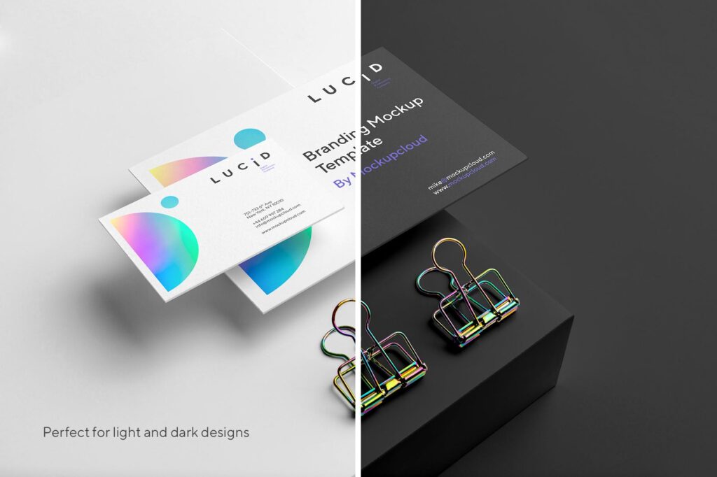 渐变光影时尚行业品牌VI样机模型下载Lucid Branding Mockup Vol 2插图3