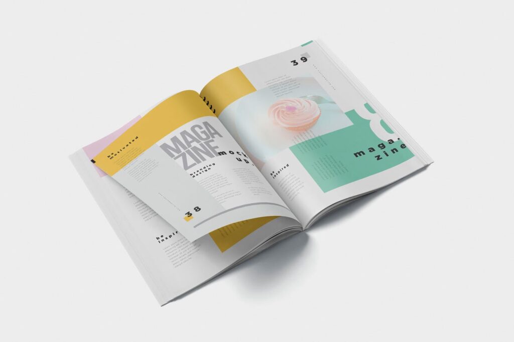 企业A4宣传画册杂志简洁版式模板素材下载Magazine Design Mockups BMJCPFW插图3