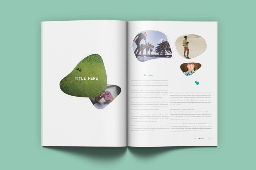 摄影时装设计或简约设计版式画册杂志模板素材下载Minimal Magazine VLGG9T插图3