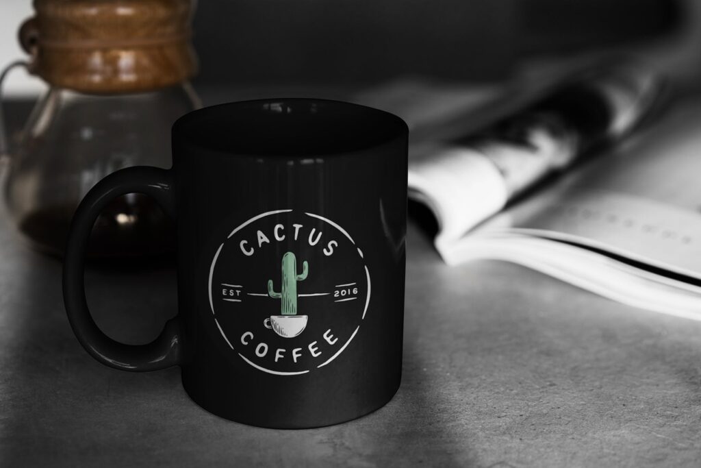 咖啡马克杯样机阴影模型效果图Mug MockUps Shadows Collection插图3