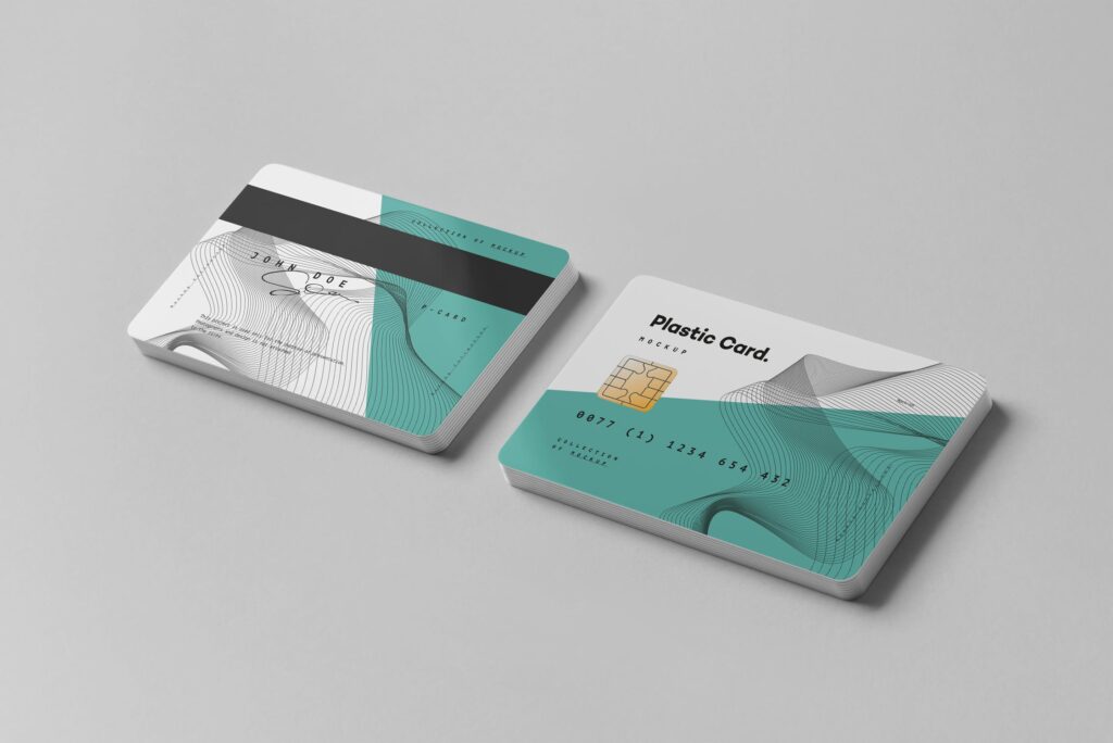 精致塑料卡/信用卡模型样机素材下载Plastic Card Mockup JHQBYL插图3