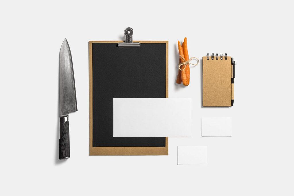 美食餐饮品牌项目VI样机模型素材下载Restaurant Bar Stationery Branding Mockup插图3