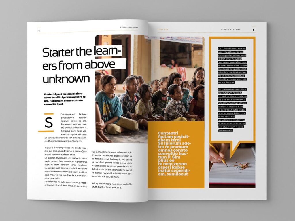 关注儿童教育/公益教育事业杂志模板Studea Magazine Template插图3