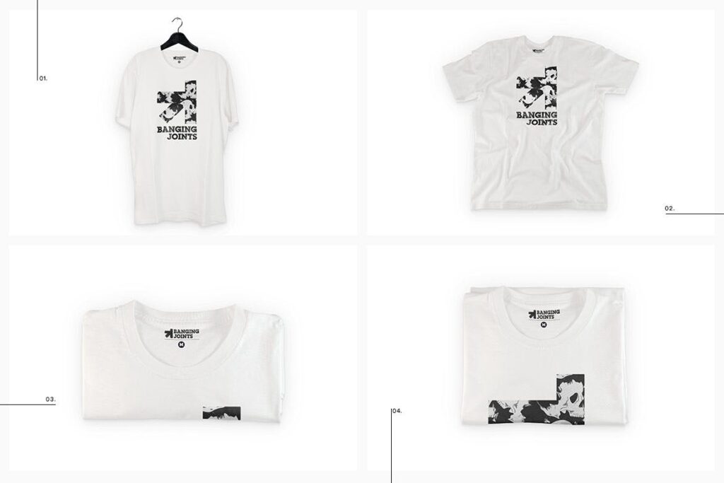 简约白色T恤模型样机素材模板White T Shirt Presentation Mockup插图3