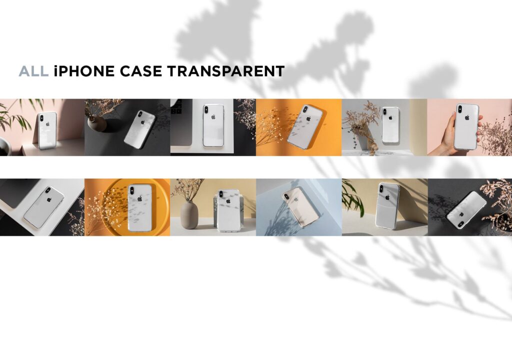 12个手机壳模型样机效果图iPhone Clear Case MockUps插图3