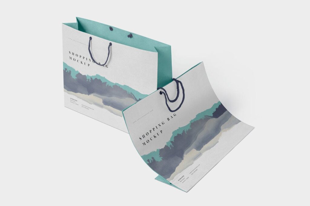 时尚类商品购物手提袋模型样机效果图5 Appealing Shopping Bag Mockups插图4