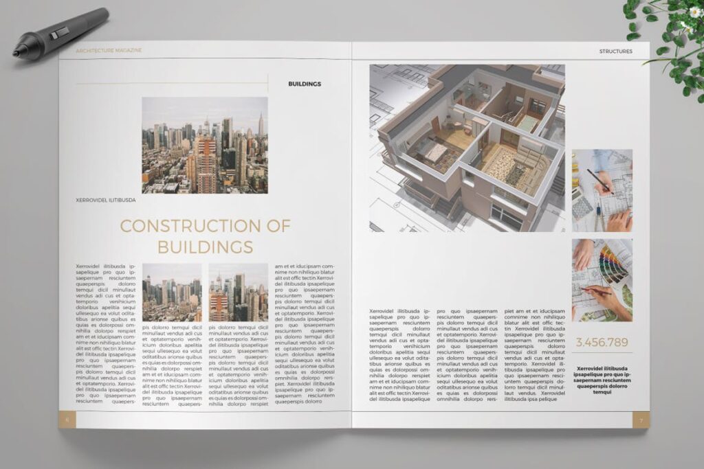 建筑设计/生态空间规划杂志模板Architecture Magazine插图3