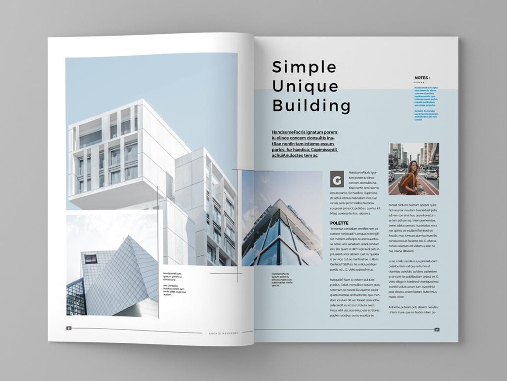 经典建筑设计周刊杂志模板Archsi Magazine Template插图4