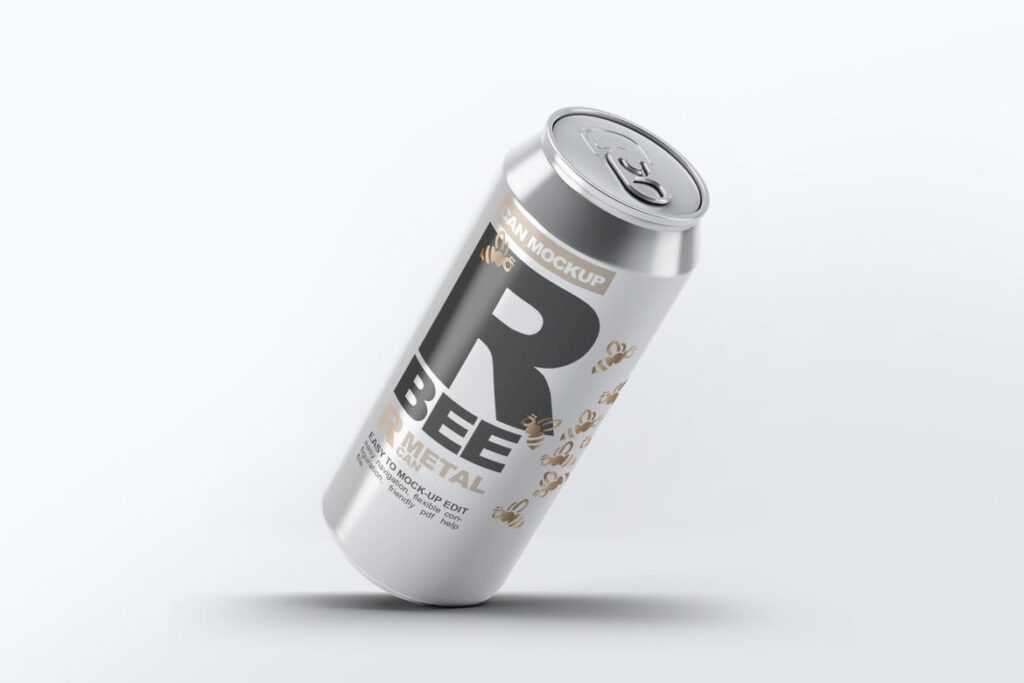 法国啤酒罐包装模型样机素材下载Beer Can Mock Up Y8M9DF插图3